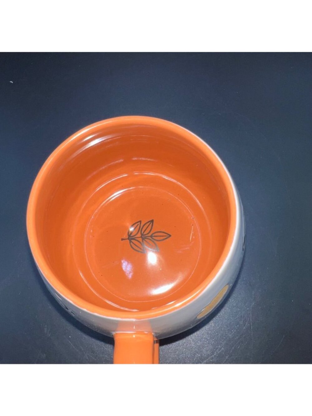 Peanuts Snoopy Halloween Ceramic Mug 2023 Edition Orange Interior Pumpkin Design - Picture 5 of 7